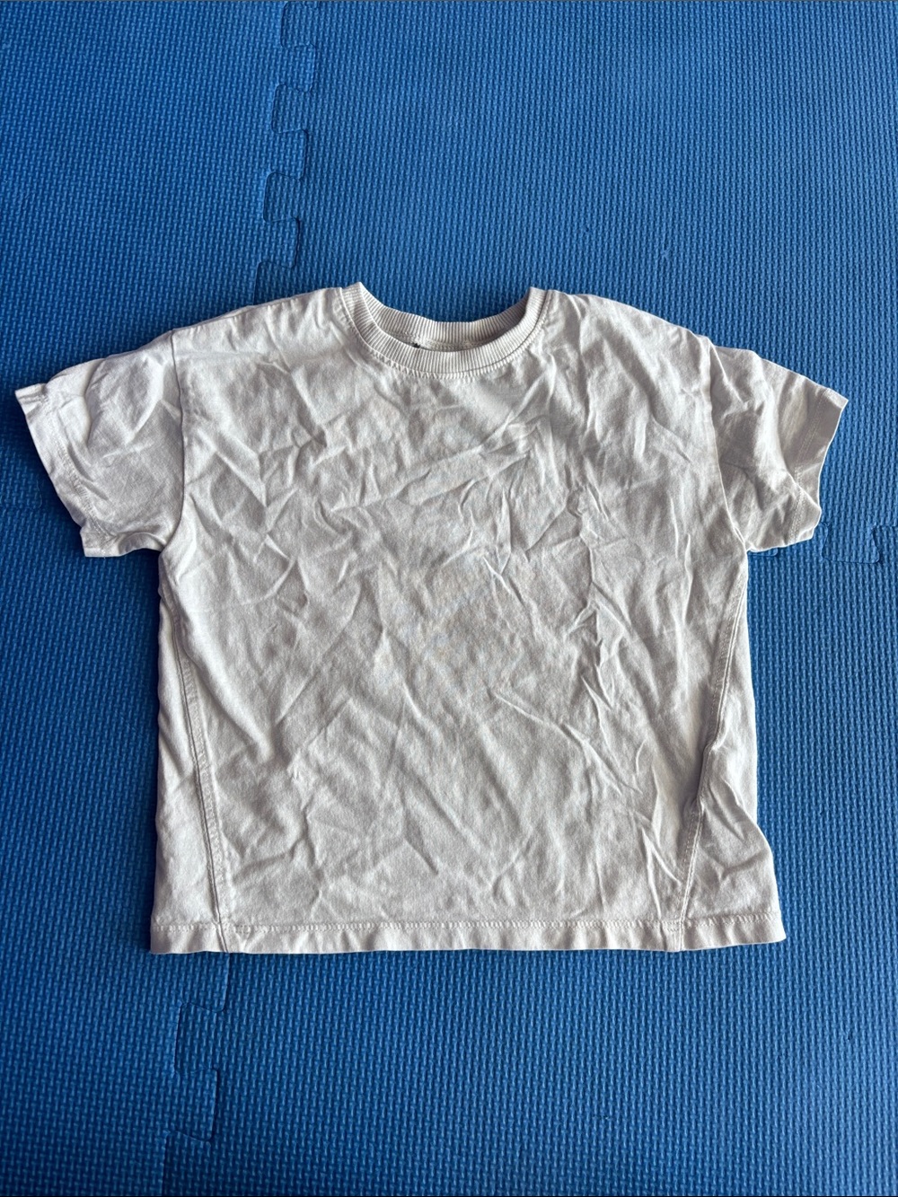 Zara Classic White Kids Crewneck T-Shirt
